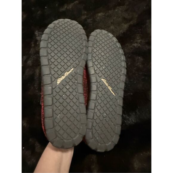 Eddie Bauer yurt plaid slippers red black 12 main image 2